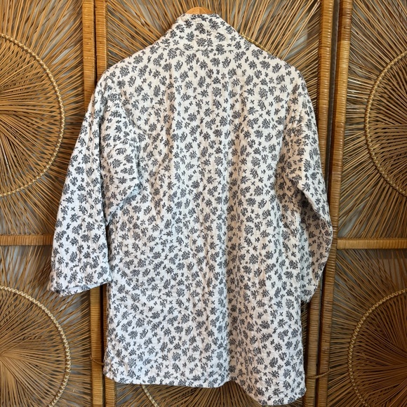 Bobbie Wren Quilted Floral Patterned Open Coat Jacket SZ S - Picture 8 of 8